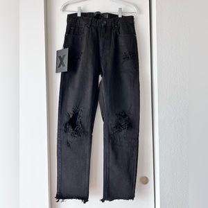 Alexander Wang black distressed jeans